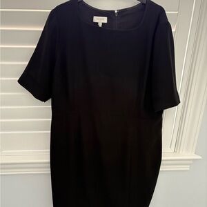 Elegant Black Midi Dress by Hobbs- Maya